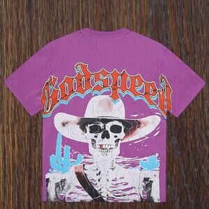Women's Purple Short Sleeve Godspeed
